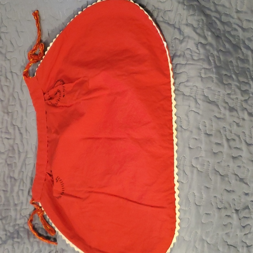 Vintage Hand Embroidered Portugal Half Apron - Picture 4 of 10